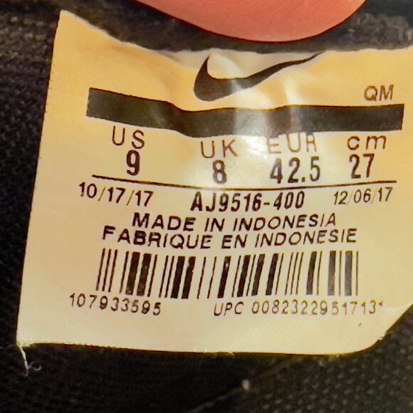 Low Top Sneakers Nike Men's 9 Blazer Grey Suede Navy Swoosh Style # AJ9516-400 - Picture 4 of 11